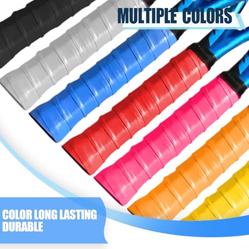 Betus Tennis Overgrip 10 Pack, PU Racket Grip Tape, Smooth Tacky Surface, Non Slip Comfortable Feel, Colorful Replacement Grips for Tennis Badminton Squash Pickleball Paddle, Durable Handle Wrap