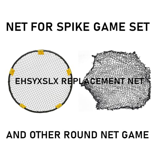 Spike Game Set Replacement for Broken Net,Compatible with Spike Standard Game Set and Other Round Net Game,Wider Dimensions Make Installation Easier(Diameter 40inch / 1m)