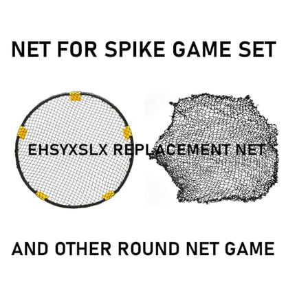 Spike Game Set Replacement for Broken Net,Compatible with Spike Standard Game Set and Other Round Net Game,Wider Dimensions Make Installation Easier(Diameter 40inch / 1m)