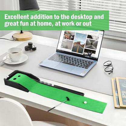 Mini Golf Set Desktop Golf Games Mini Golf Clubs Tabletop Golf Game Present for Golf Lovers - style: Desktop Golf Game