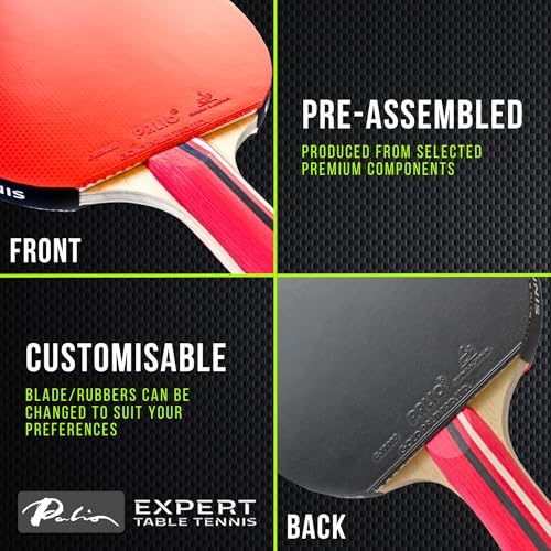 Palio Master 3.0 Table Tennis Bat & Case | ITTF-Approved Intermediate Ping Pong Racket | Allround Speed, Spin and Control | Case, ITTF-Approved, Allround Speed, Spin, Control - style: Set of 2 Rackets