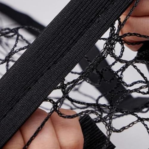 Pickleball Replacement Net Training Gear Weatherproof Lightweight 10ft Black Polyester Practice for Home Badminton