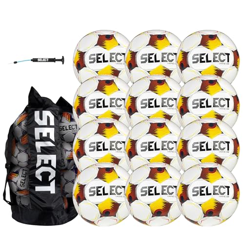 SELECT Viking DB Soccer Ball - color: White/Blue/Orange V25 - 12-Ball Pack, size: 4