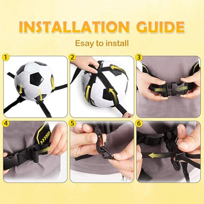 Sportout Volleyball/Soccer Training Equipment, Solo Trainer, Adjustable Waist Belt for Kids & Adults - color: yellow-new