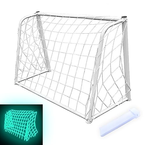 Glow in The Dark Soccer Net,Luminous Soccer Goal,Soccer Goals for Backyard,Soccer Net Replacement,12x6 and 6'x4 Soccer Goal Net Replacement,Post Not Included.