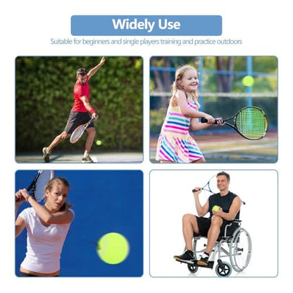 Tennis Ball with 4M Elastic String – Single Tennis Training Tool for Practice Tennis Skills,Rebound Control for Beginners Indoor Outdoor