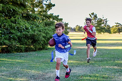 WristCoaches Football Play Wristbands - 5 Pack Youth Quarterback Gear - Wristband Playbook - Softball, Baseball & Soccer Wristbands - Adult Size - Male Athletes - color: Navy