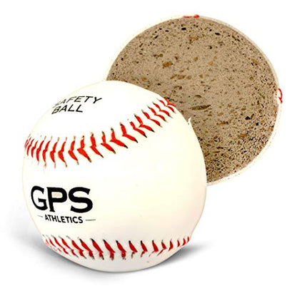 GPS Athletics Soft Practice Baseballs for Kids – Low Impact Safety Training Baseballs for Youth Baseball Practice & Indoor Training, Durable Soft Baseballs with Raised Seams, 6 Pack
