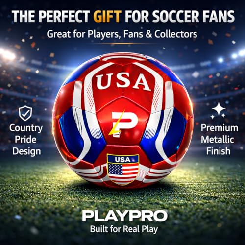 Country Training Soccer Ball: World Edition - size: 4, style: USA - RED