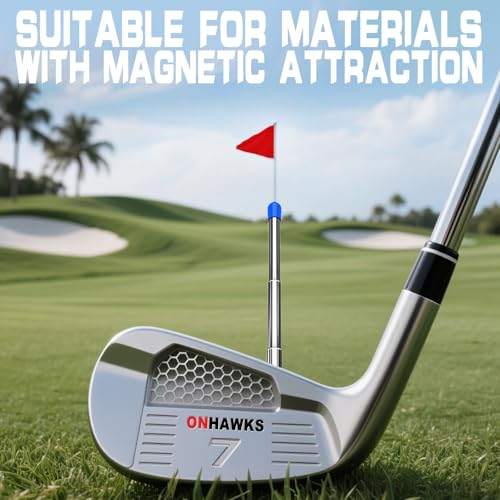 Golf Alignment Rods - Club Alignment Sticks with Telescopic Magnetic Corrector Trainer Aid Tools Help Visualize and Align Your Golf Shots Club,Swing Aim Practice Accessories Golf Gifts