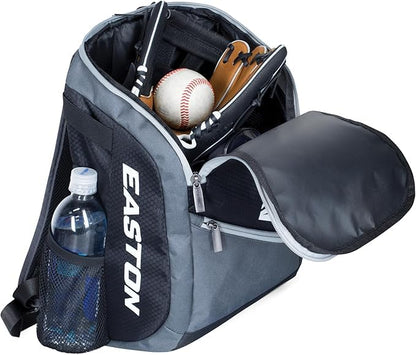 Easton | GAME READY Youth Backpack Equipment Bag | T-Ball / Rec / Travel | Baseball & Softball | Multiple Colors - color: Red White & Blue