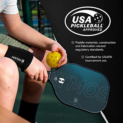 Helium Pro Carbon Fiber Pickleball Paddles - USAPA Certified - High-Spin Texture, Lightweight Honeycomb Core