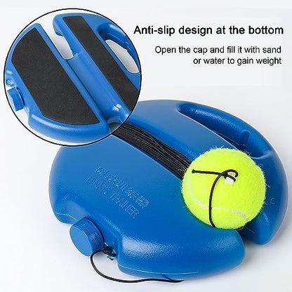 Q&F Tech Tennis Ball with String/Tennis Training Rebound Ball, Tennis Ball of Portable Tennis Equipment for Self-Practice, Solo Tennis Training Replaced Ball with Elastic Black Rope - color: Yellow X2