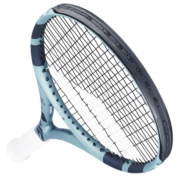 Babolat Evo Drive 2nd Gen Tennis Racquet Strung with 16g Syn Gut at Mid-Range Tension - color: Black String, size: 4 1/4" Grip
