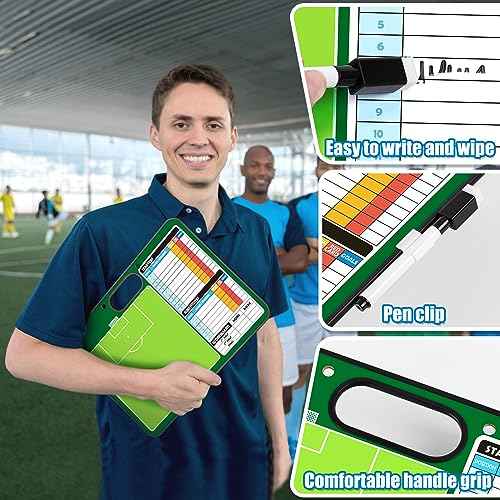 Torlam Magnetic Dry Erase Coach Board, Baseball, Soccer, Football, Basketball Coaching Clipboard