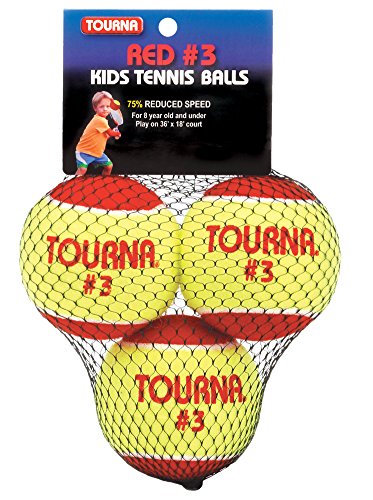Tourna Low Compression Stage 3 Tennis Ball - style: 3 Pack