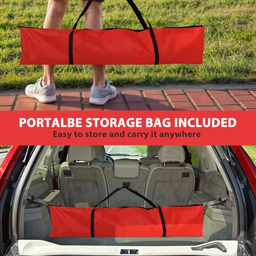 7'×7' Baseball Softball Practice Net with Strike Zone and Carry Bag, Portable Pitching Hitting Batting Catching Throwing Net Toss Backstop Training Aids