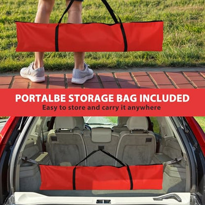 7'×7' Baseball Softball Practice Net with Strike Zone and Carry Bag, Portable Pitching Hitting Batting Catching Throwing Net Toss Backstop Training Aids