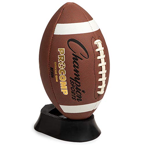Champion Sports 1" Ground Zero® Kickoff Tee – Official NFL® Football Kicking Tee for Accurate Kickoffs & Field Goals, Textured Top for Secure Ball Grip, Black