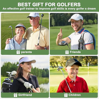 Golf Alignment Stick Holder with Holder Angle Plate,Professional Swing Trainer,Golf Swing Plane Trainer Aid for Aiming Putting Swing,Golf Teaching, Multi-Functional for All Levels of Golfer