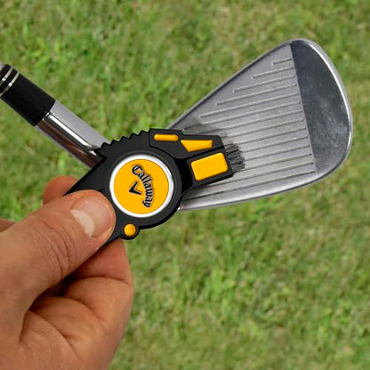 Callaway 4-in-1 Golf Divot Repair Tool - color: Black/Yellow