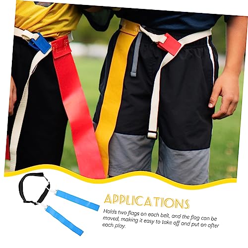 Kisangel Ribbon Pvc Football Flag Belt Outdoor Football Prop Blue Football Flags and Belts Multi-use Football - color: Blue