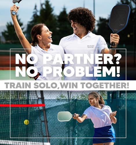 Pickleball Rebounder Training Aid, Adjustable Angle Easy Setup & Storage - Perfect Your Forehands Backhands Dinks Volleys Accuracy Coordination Kitchen Control, Designed for Pickleball