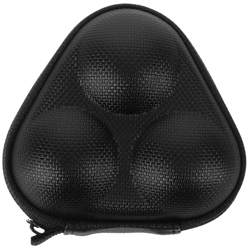 FOMIYES Portable Ping Pong Ball Storage Organizer Case Triangular Table Tennis Ball Holder Bag Black Compact Sports Equipment for Outdoor and Indoor Play