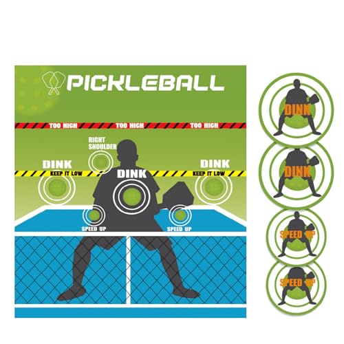 Shocked Absorbing Pickleballs Targets Mat Nonslip Practice Tool Portable Rebounder Trainer Shocked Absorbing Targets Mat