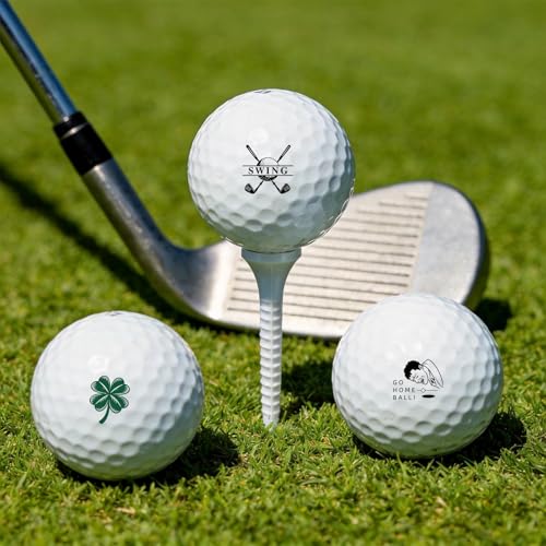 KAINSY Golf Ball Stamp Personalized, Quick-Dry Custom Logo Marker, Reusable Waterproof Golf Ball Marking Tool with Leak-Proof Ink Bottle & Manual, Golf Gift for Men Golfers, Dad, Husband, Retirement - color: Custom Stamp - Round