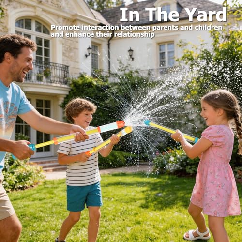 Dsmile 3 Pcs Firework-Shaped Spray Water Gun for Kids,Squirt Gun Umbrella-Shaped Spray for Swimming Pool Beach Summer Outdoor Water Party Games - style: Fireworks nozzle(Dinosaur)*3