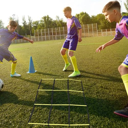 Toddmomy Training Ladder for Footwork: Nine-Square Agility Ladder Soccer and Football Training - Portable Rope Design for Speed and Agility Workouts