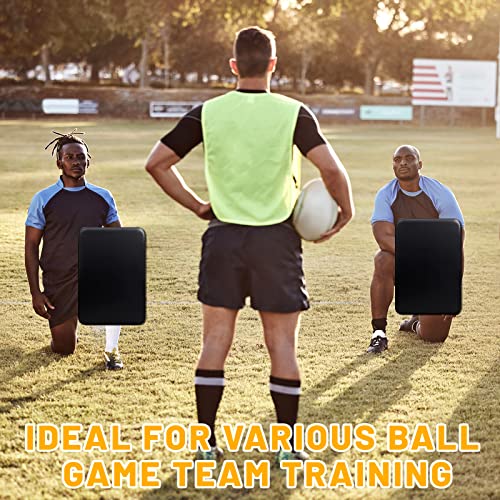 Dunzy Sports Blocking Pads 24 x 16 Inch Training Kick Pad Standard Basketball Contact Pad with Handles for Soccer Football Hockey Martial Arts MMA Karate Kickboxing Lacrosse Practice, Black