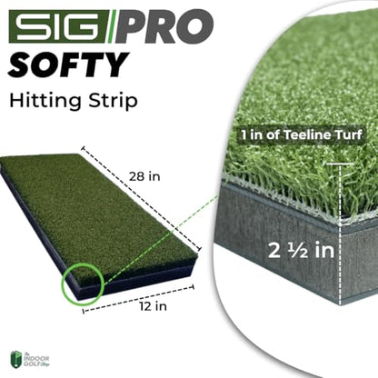 The Indoor Golf Shop SIGPRO Hitting Strips - Professional-Grade, Replaceable Golf Hitting Mat - Realistic Hitting Surface - Replaceable with SIGPRO - Joint-Friendly