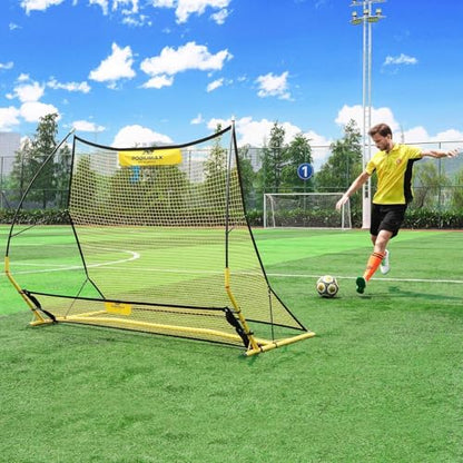 Upgraded Portable Soccer Trainer, 2 in 1 Soccer Rebounder Net