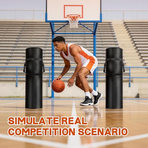 Wibeelee 12 * 48 Inch Tackling Dummies for Football Tackle Football Equipment with High Density Foam and Handles Football Tackle Dummy Martial Arts, Basketball, Contact Drills