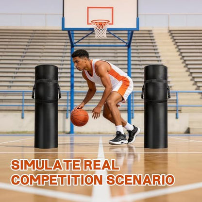 Wibeelee 12 * 48 Inch Tackling Dummies for Football Tackle Football Equipment with High Density Foam and Handles Football Tackle Dummy Martial Arts, Basketball, Contact Drills