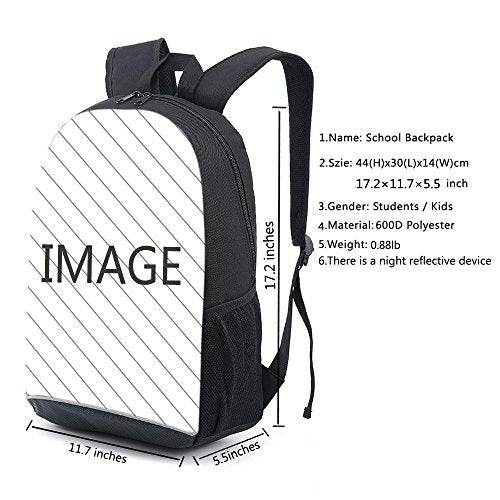 CAIWEI American Football Backpack School Bag (Burning headset) - color: Burning Headset, size: 17.2*11.7*5.5 Inch