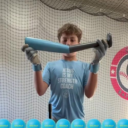 V-Swing Bat Mini + Juke Balls 12-Pack Foam Ball Bundle – Lightweight Indoor/Outdoor Training Balls with Raised Seams for Spin, Curveballs, Backyard Games & Batting Practice Training Plus Swing Trainer