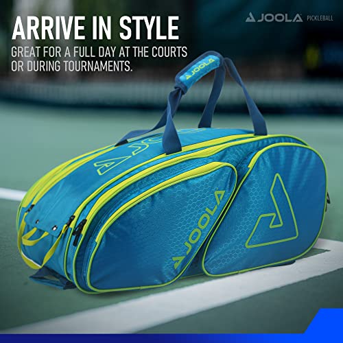 JOOLA Tour Elite Pickleball Bag – Backpack & Duffle Bag for Paddles & Pickleball Accessories – Thermal Insulated Pockets Hold 4+ Paddles - Includes Fence Hook