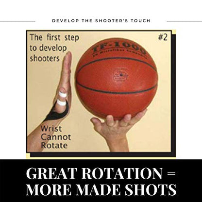 HOOPSKING Off or Guide Hand Shooting Aid Perfect Jump Shot Strap - Develop A True One Handed Release On Your Shot - Stops Rotation of The Wrist to Prevent Off Hand Interference