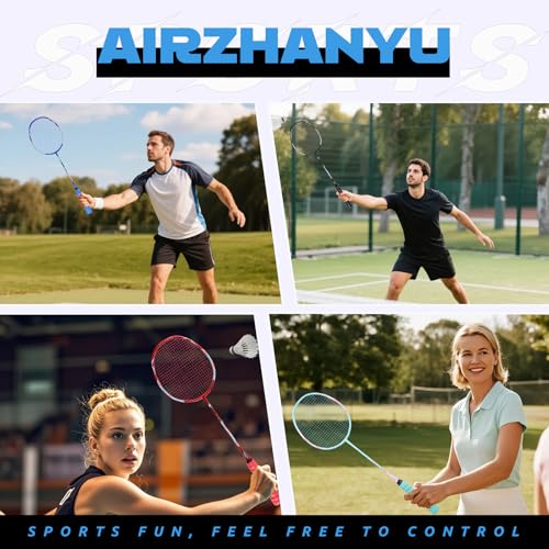 Badminton Rackets,Badminton Racket Set,Both Offensive and Defensive,Composite Carbon Ultra Light 82g Professional Training Racket,Including 2 Rackets,2 Shuttlecocks,and 1 Bag - color: FD-black