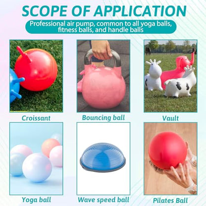 6 Pcs Exercise Ball Plug Replacement Kit Yoga Ball Fitness Exercise Ball Air Stopper Plug Pin Adapter Kit for Exercise Ball Fitness Inflatable Bed Pool