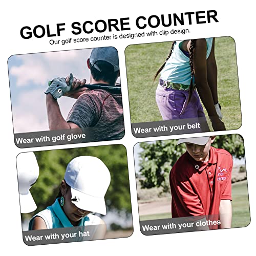 Portable Golf Score Keeper with Clip Lightweight Stroke Counter for Hats Gloves and Bags Durable Design for Easy