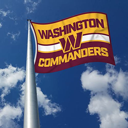 Rico Industries NFL Football Bold 3' x 5' Banner Flag Single Sided - Indoor or Outdoor - Home Décor