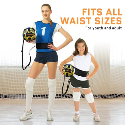 Solo Volleyball Trainer 4-in-1 Rebounder Set for Serving, Spiking, Setting & Passing - Gift for Beginners & Experts