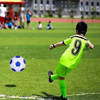 Soccer Ball Size 2,3,4,5 White Blue Outdoor and Indoor School Sports Activity Anti-Explosion Classic Design Suitable for Kids Toddler Boy Gift Training Practice - style: Size 2
