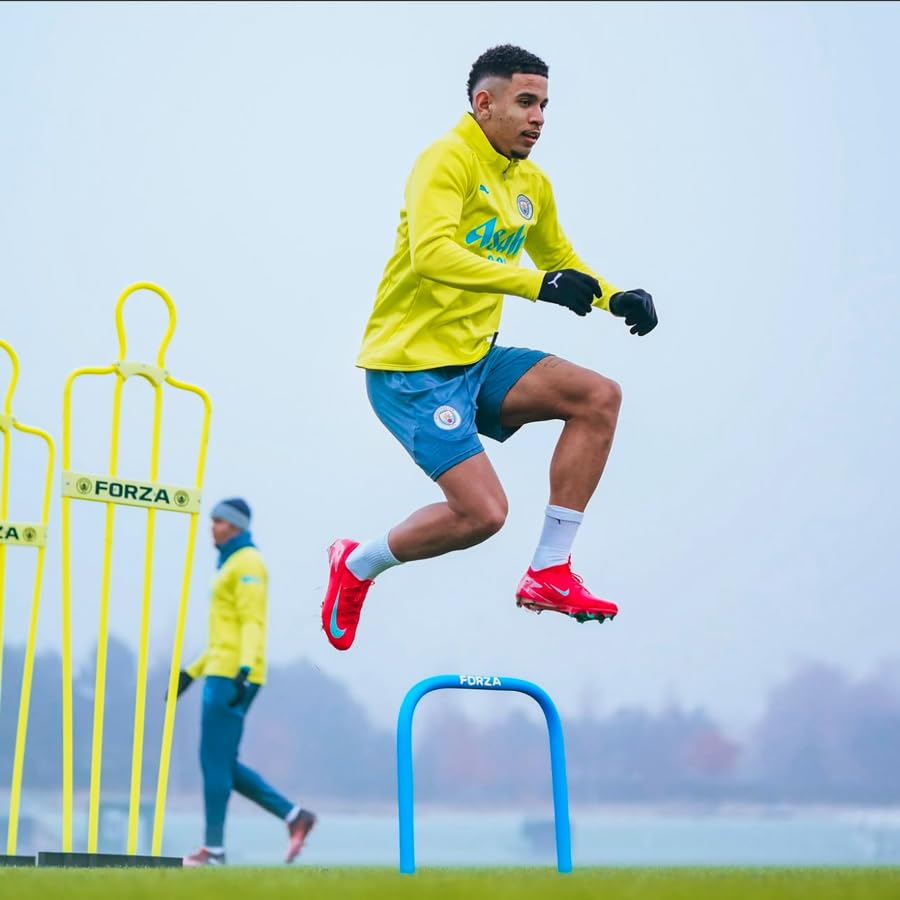 FORZA Pro Soccer Passing Arcs | Set of 4 Elite-Level Soccer Targets to Enhance Passing Techniques & Accuracy - Optional Carry Bag & Bases - color: Sky Blue, size: Without Bases