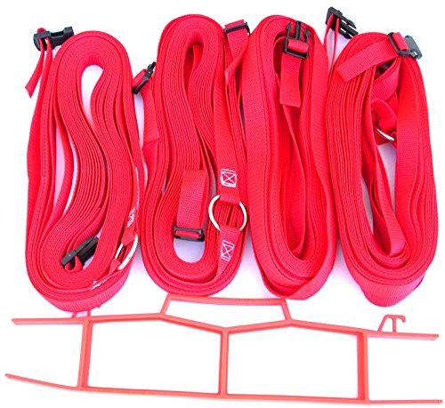 Home Court 1-inch Adjustable 8-Meter Grass Setup Boundary - M817AG - color: Red