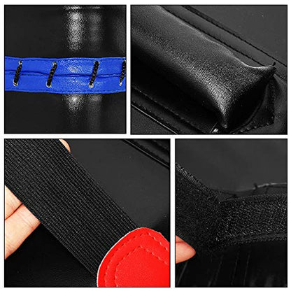 TLBTEK Taekwondo Kick Shield - Muay Thai MMA Karate Kickboxing Training Pads - Curved Leather Strike Shield